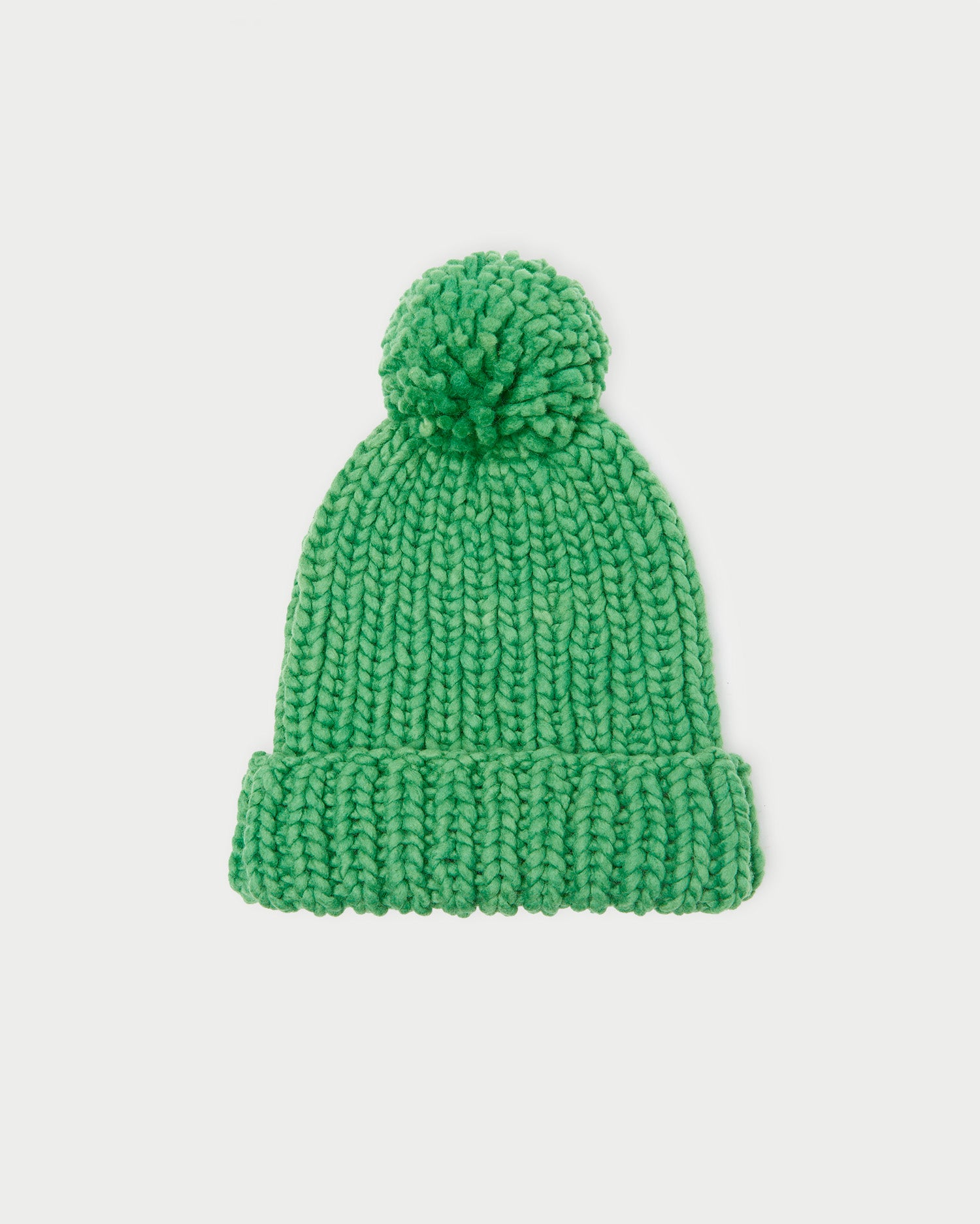 KATE SPADE I Need a Vacation Green Knit Hat Pom Poms Wool Soft Lining  Sporty Cap