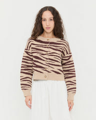 Bodhi Zebra Cardigan | Knitwear | Apparel