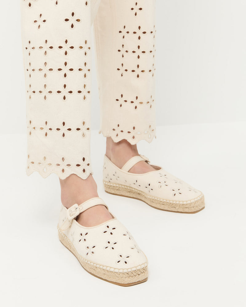 Color: Natural Embroidered