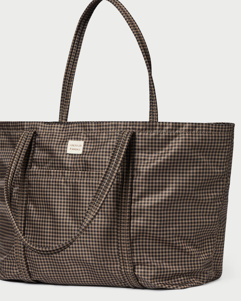 Color: Brown/Black Check