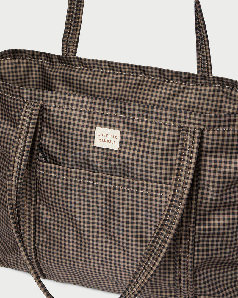 Color: Brown/Black Check