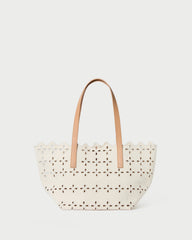 Easton Natural Embroidered Canvas Tote | Totes | Handbags