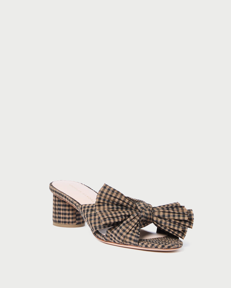 Color: Brown/Black Check