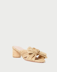 EMILIA PLEATED BOW HEEL