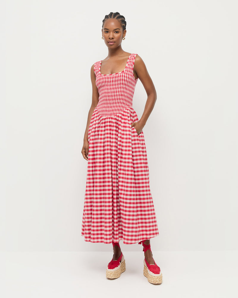 Color: Red/Cream Gingham
