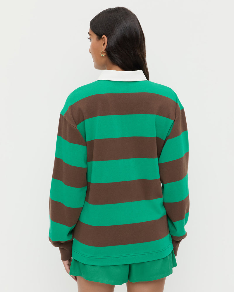 Color: Green/Brown Stripe