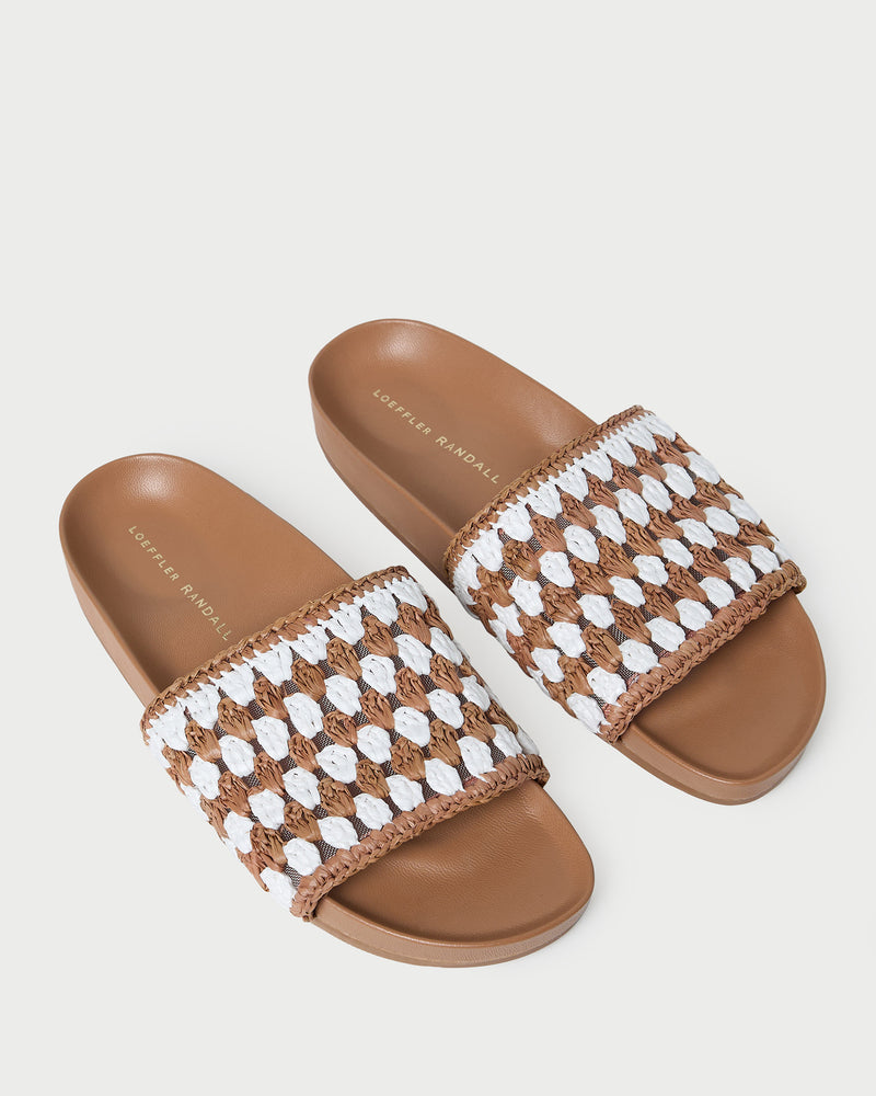 Color: Brown/White