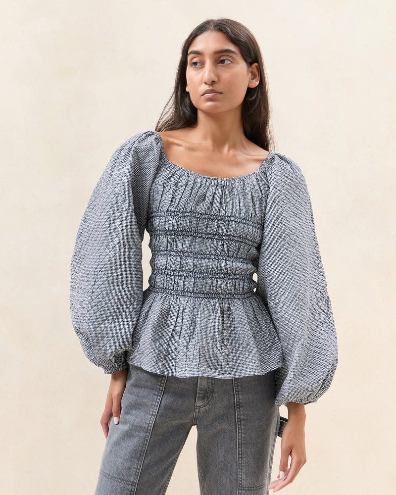 Color: Navy/Navy Gingham