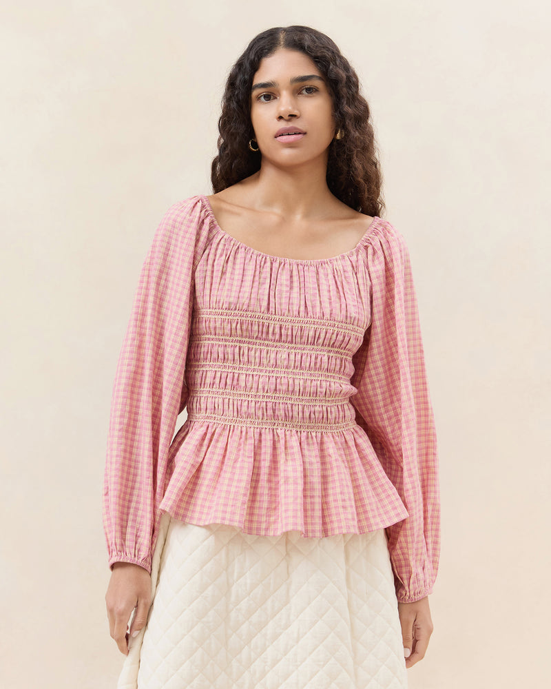 Color: Pink/Yellow Plaid