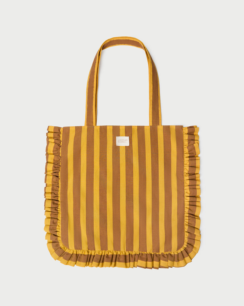 Color: Brown/Yellow Stripe
