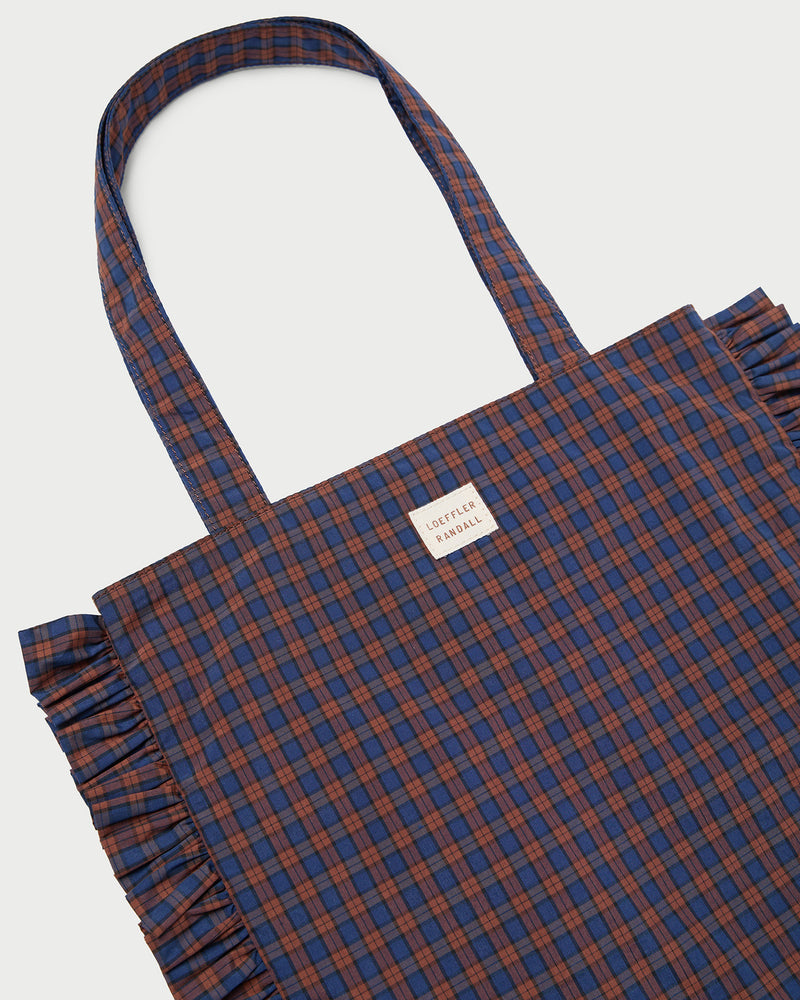 Color: Navy/Rust Plaid