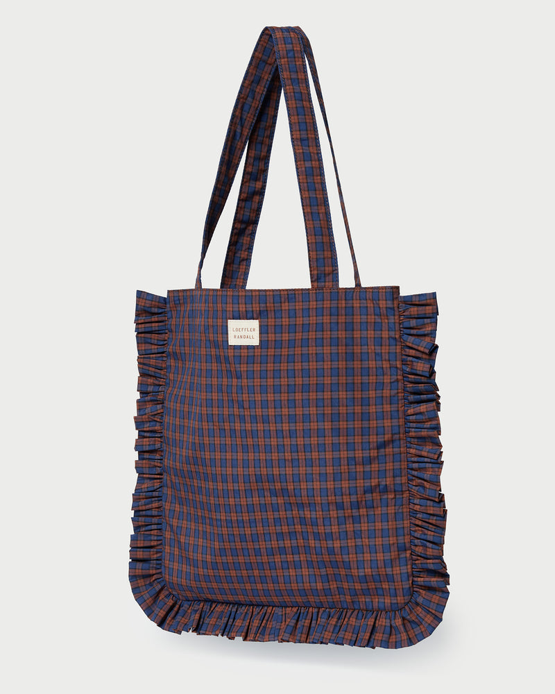 Color: Navy/Rust Plaid
