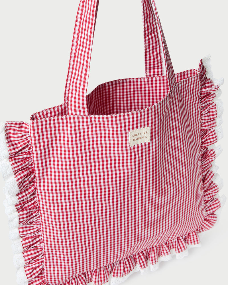 Color: White/Red Gingham