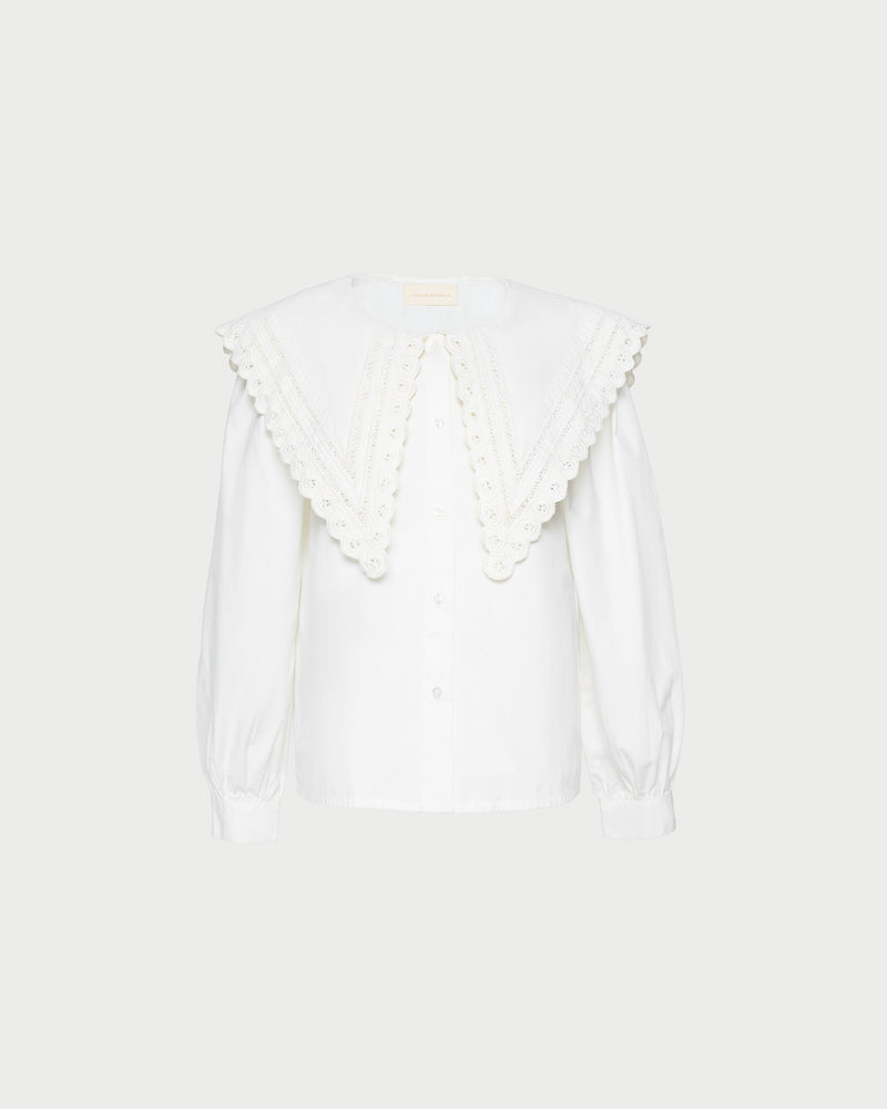 Ken Shirt in white cotton.