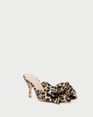 Margot Leopard Jersey Bow Mule | Pumps | Footwear