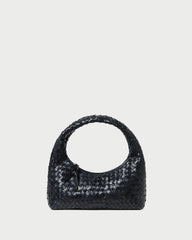 バッグ merukeru Mercer Black Woven Leather Shoulder Bag | Handbags