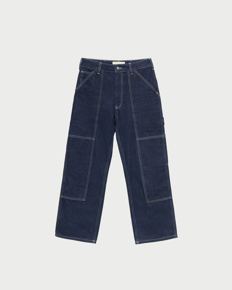 Molly Workwear Jean in dark blue denim.