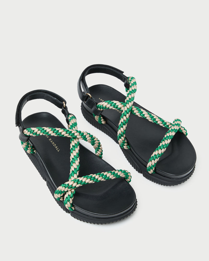 Color: Black/Green/Cream