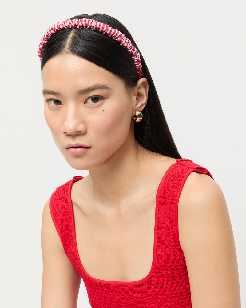 Color: Red/Red Gingham