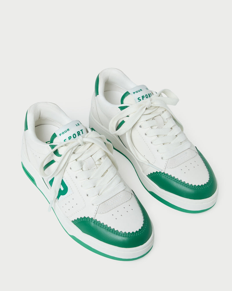 Color: Cream/Green