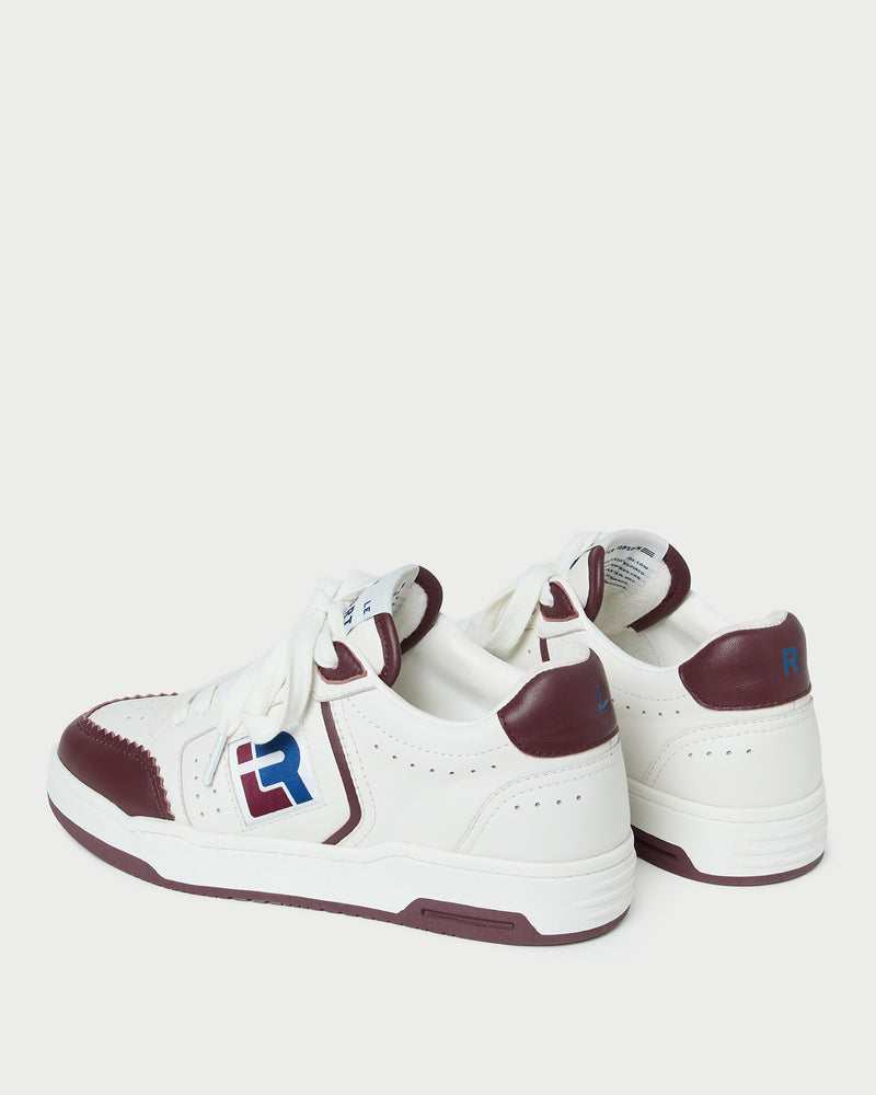 Color: Cream/Maroon/Blue