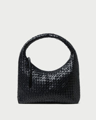 Willow Black Woven Hobo Bag | Shoulder Bags | Handbags