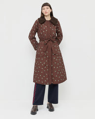 Wyatt Brown Floral Quilted Coat | Outerwear | Apparel