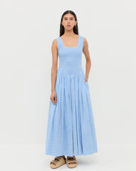 Estelle Blue Gingham Cotton Dress | Dresses Estelle Blue Gingham Cotton Dress | Dresses