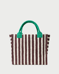 Sol Brown/White Crochet Beach Tote | Totes | Handbags