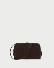 Zella Brown Suede Clutch | Clutches | Handbags