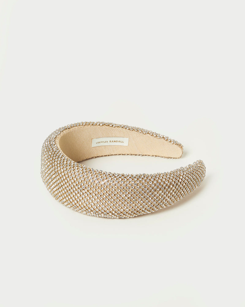 Bellamy Gold Diamanté Headband in gold diamanté