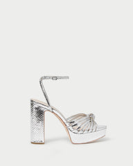 L STUD PLATFORM SANDALS メタルスタッズサンダル Jullian Platform Heel Soft Silver Metallic – Peter Kate
