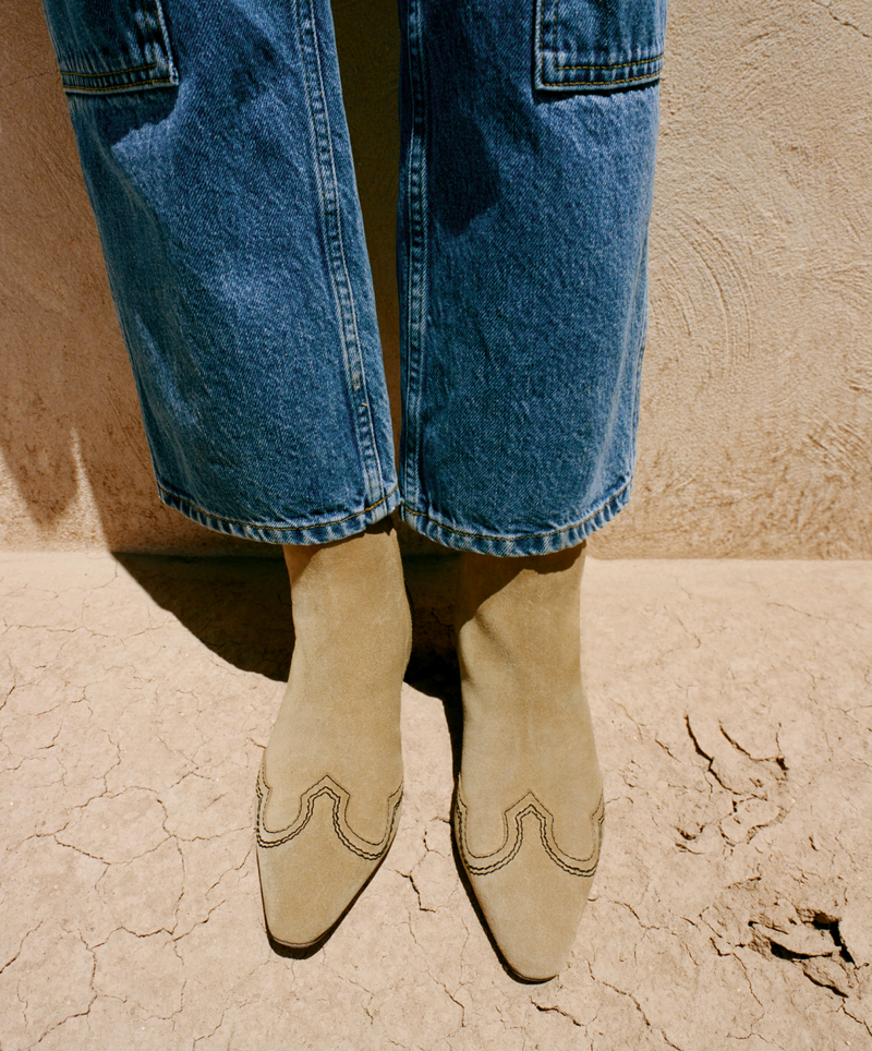 Aspen Sand Suede Ankle Boot - Loeffler Randall