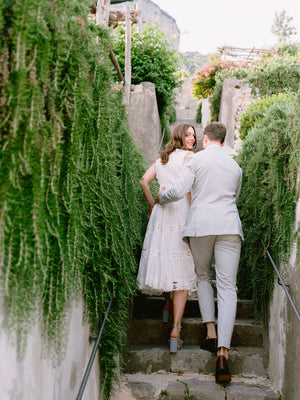 3 Brides in Blue Pleats