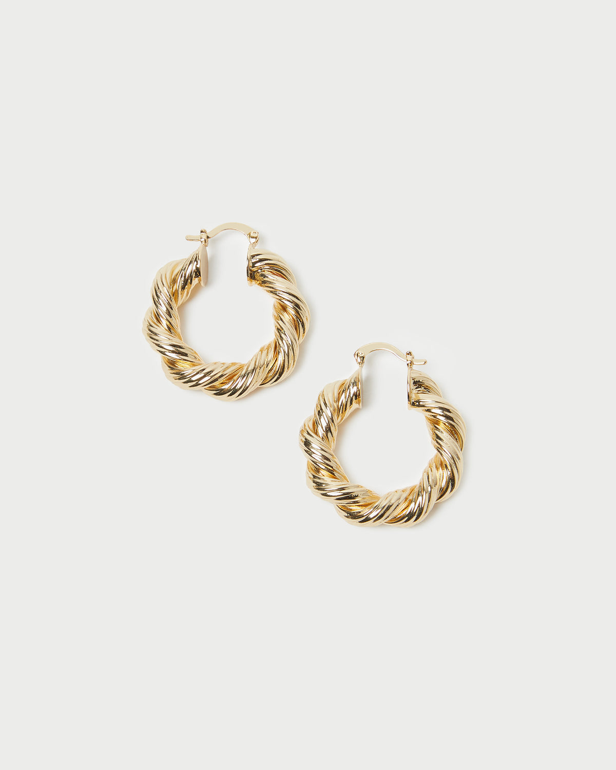 Atticus Gold Twisted Hoop Earrings | Jewelry | Accessories