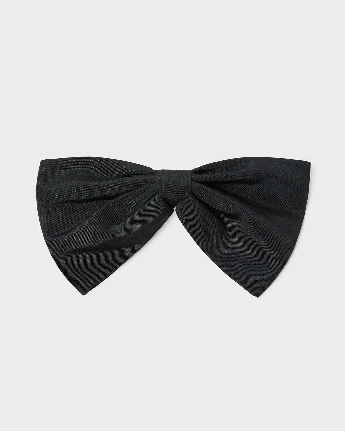 Auden Black Bow Hair Clip in black moiré.