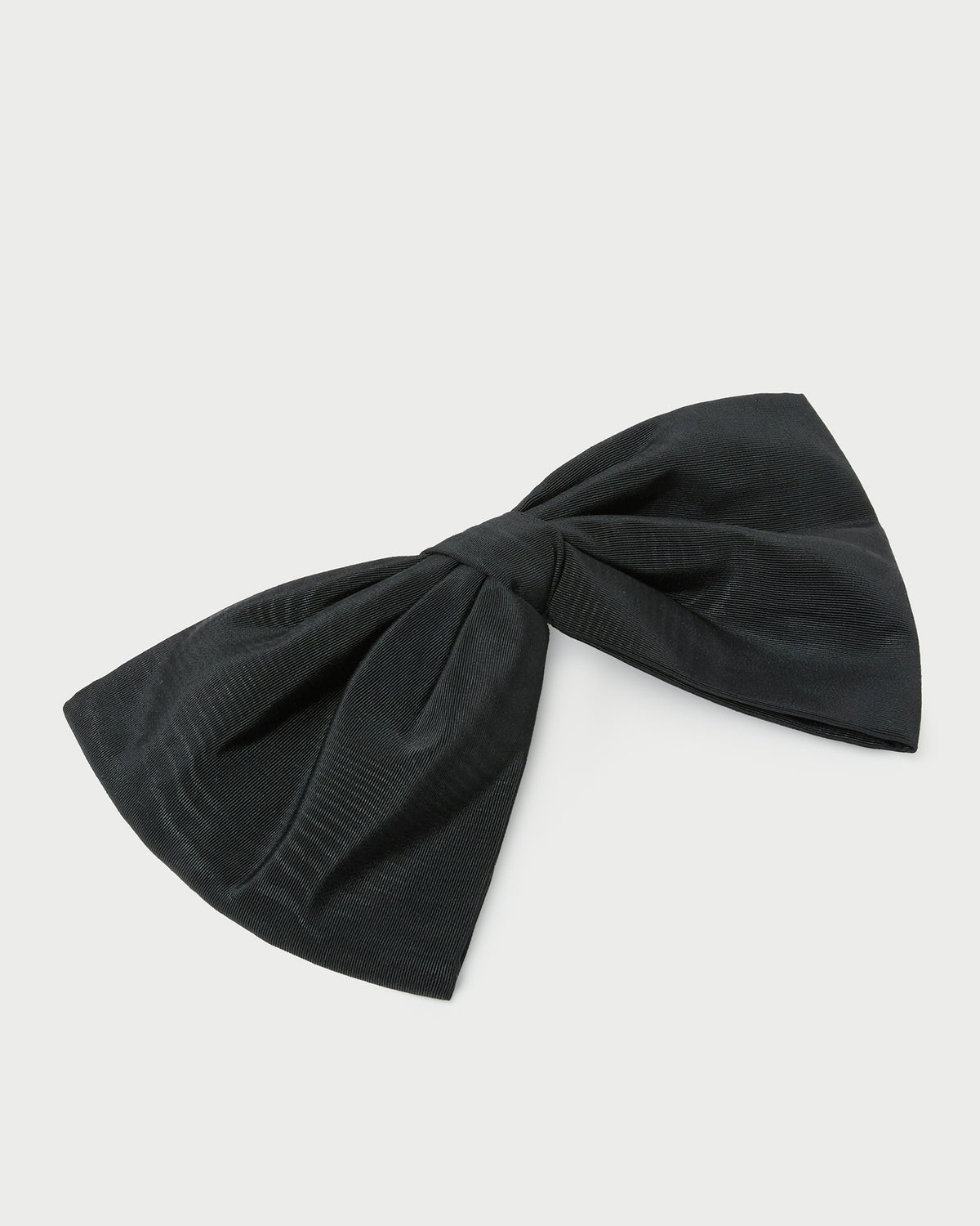Auden Black Bow Hair Clip in black moiré.
