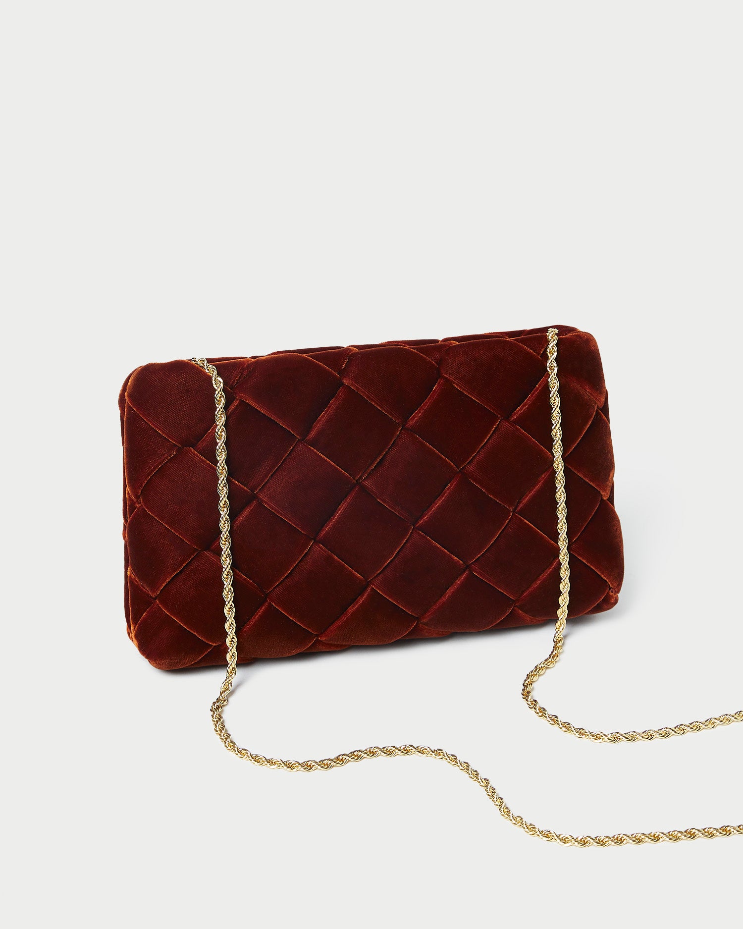 LOEFFLER RANDALL Auzeen woven velvet clutch