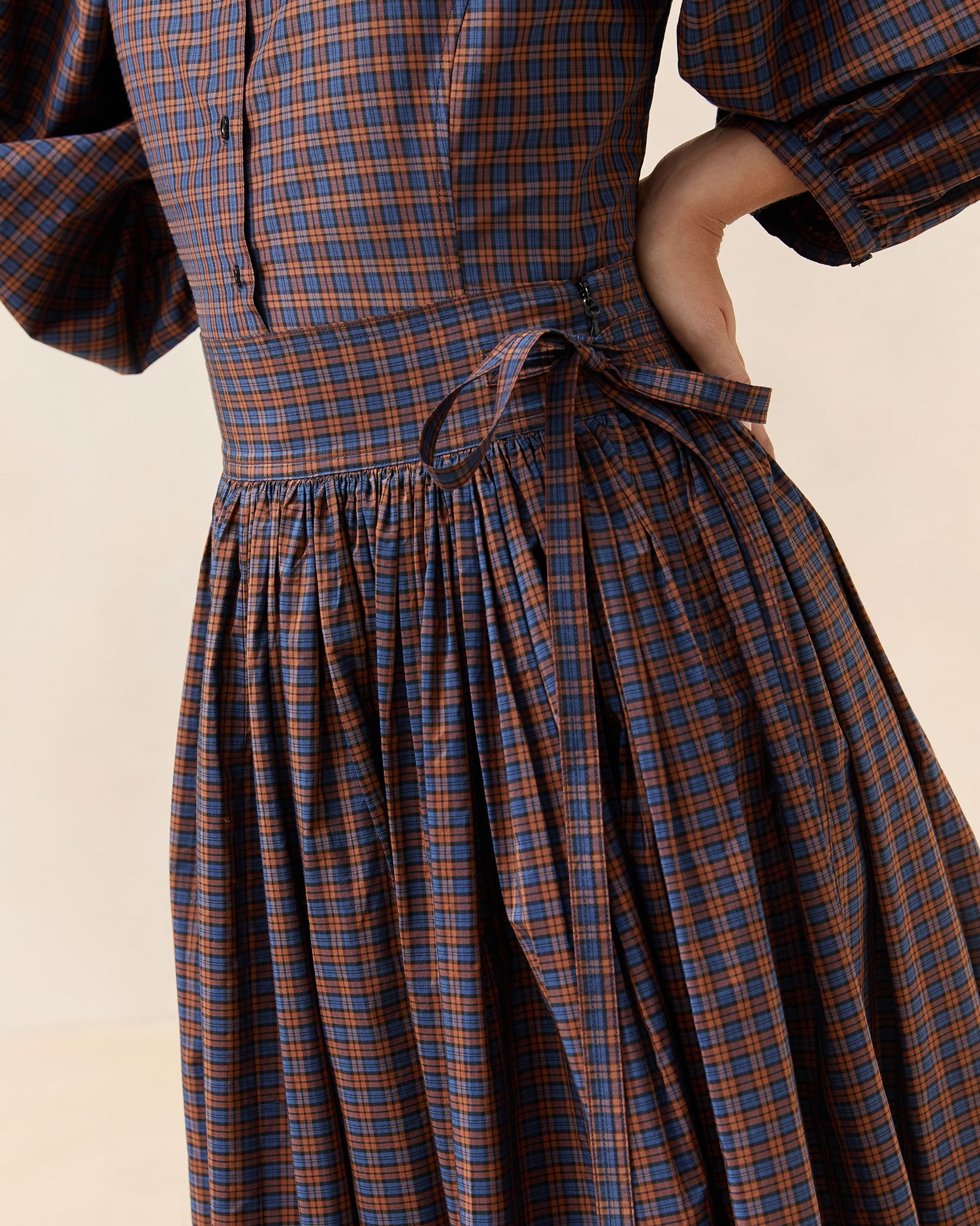 Aylee Navy/Rust Plaid Skirt | Bottoms | Apparel Navy/Rust Plaid/Black / 0 Aylee Navy/Rust Plaid Skirt | Bottoms | Apparel Navy/Rust Plaid/Black / 0