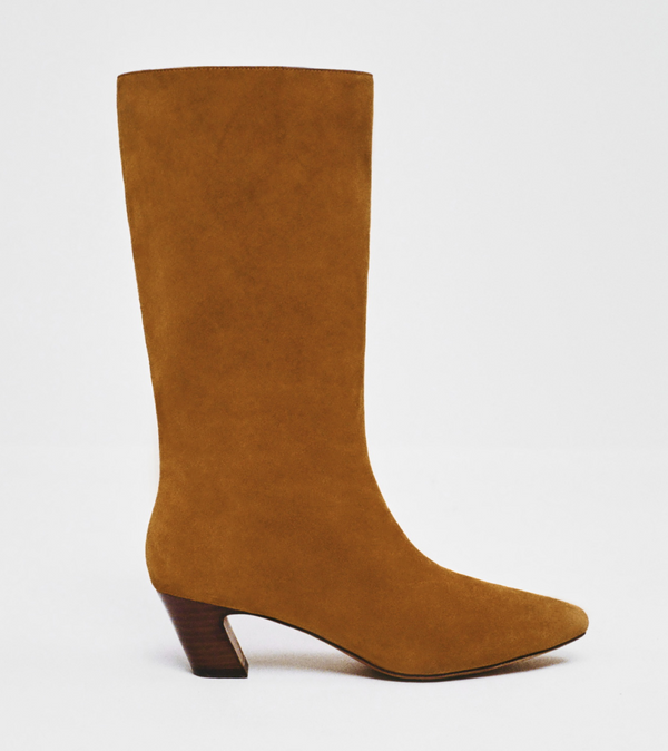 Cleo Cacao Suede Mid-Calf Boot - Loeffler Randall