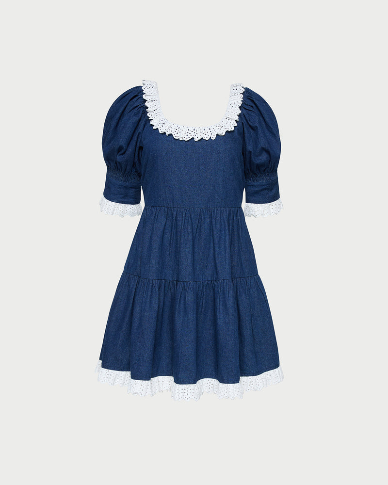Color: Indigo/White