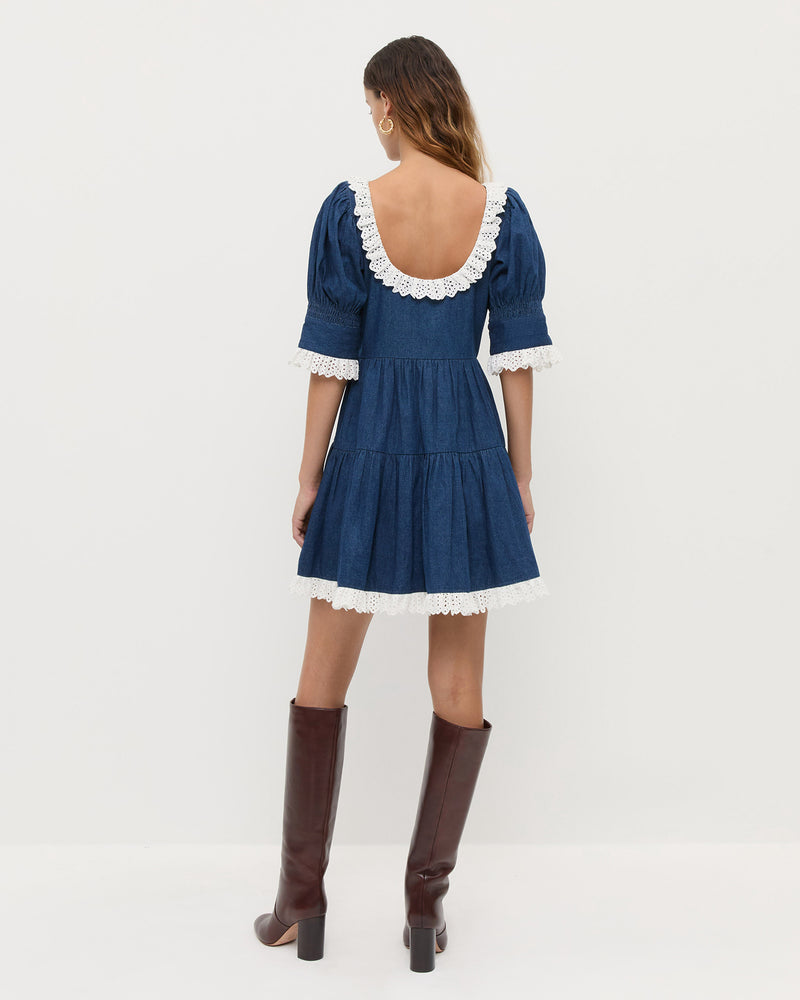 Color: Indigo/White