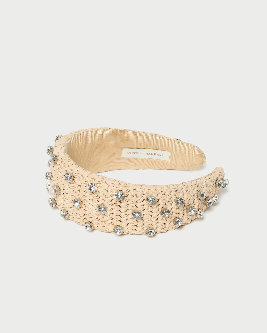 Loeffler Randall | Bellamy Cream Satin Puffy Headband I Hair ...