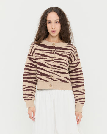 Bodhi Zebra Cardigan | Knitwear | Apparel