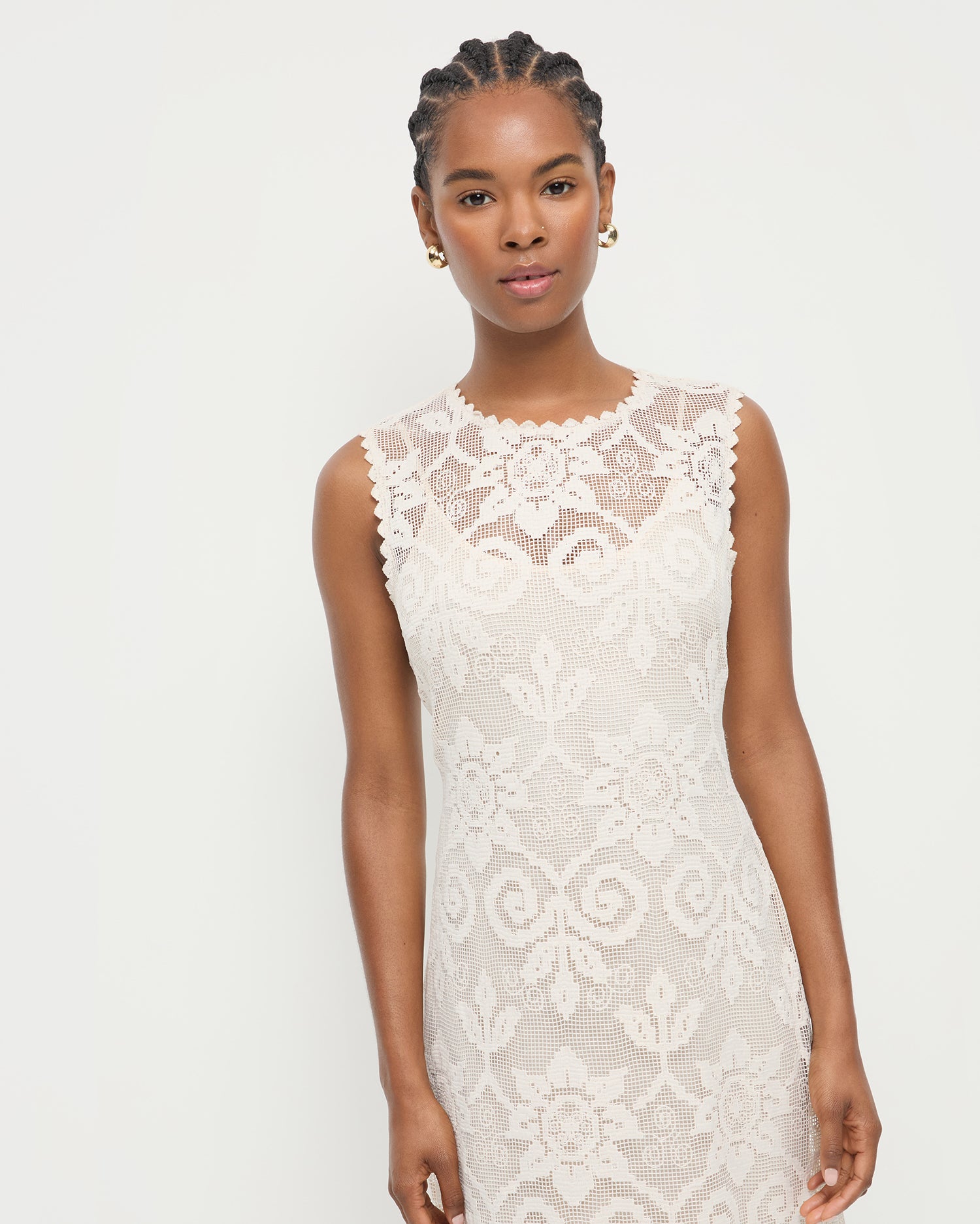 Camille Cream Lace Dress