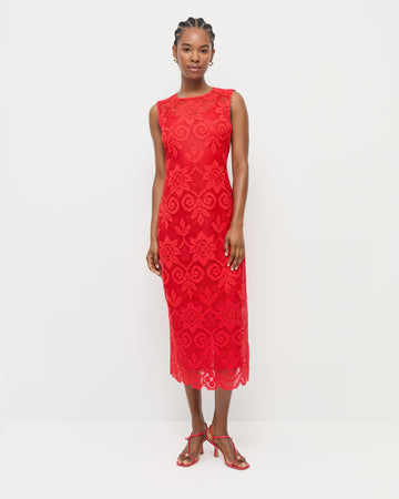 Camille Red Lace Dress | Dresses
