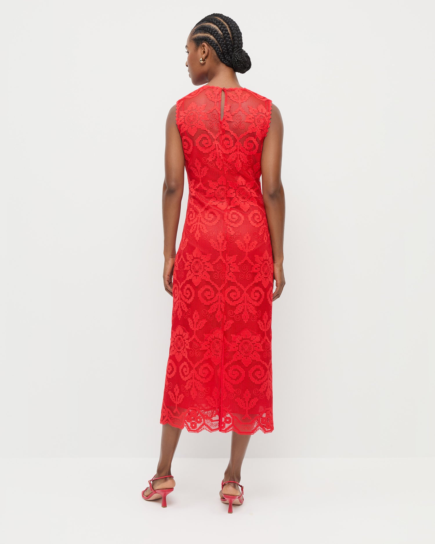 Camille Red Lace Dress | Dresses | Apparel Red / 4 Camille Red Lace Dress | Dresses | Apparel Red / 4