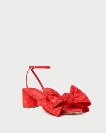 CARMEN MID HEEL BOW SANDAL
