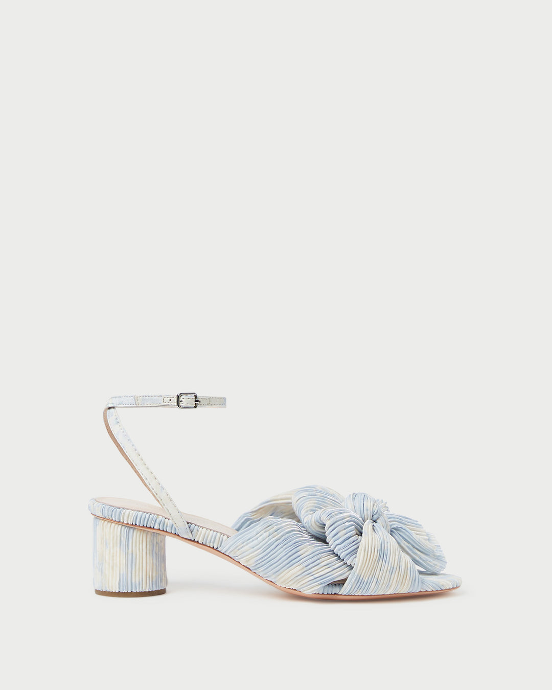 Loeffler Randall | Dahlia Platinum Bow Heel | Heeled Sandals| Footwear