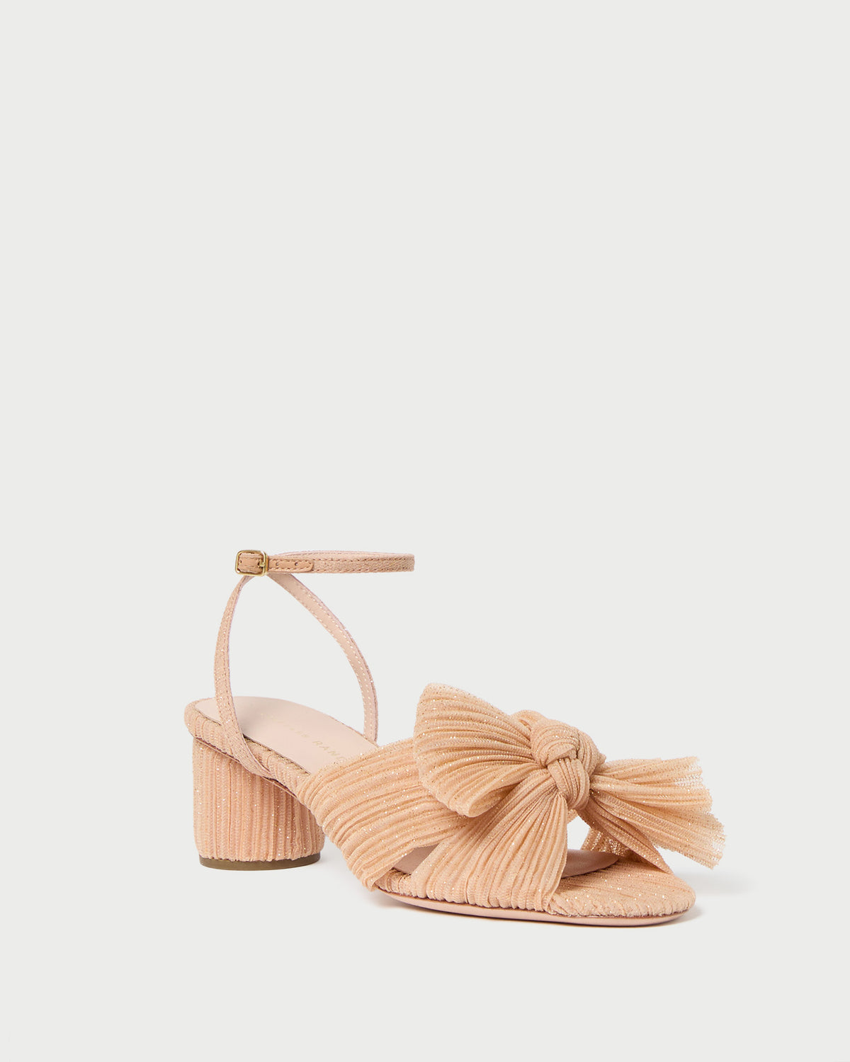 Heeled Sandals Loeffler Randall Tan Floral Dahlia Tan Floral Bow